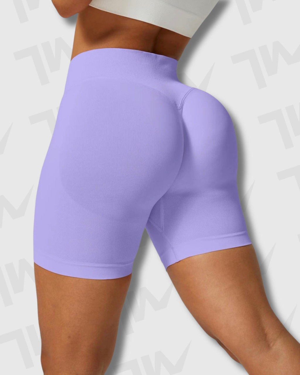 Short Yoga Seamless Lumora | Control de Abdomen y Efecto Scrunch