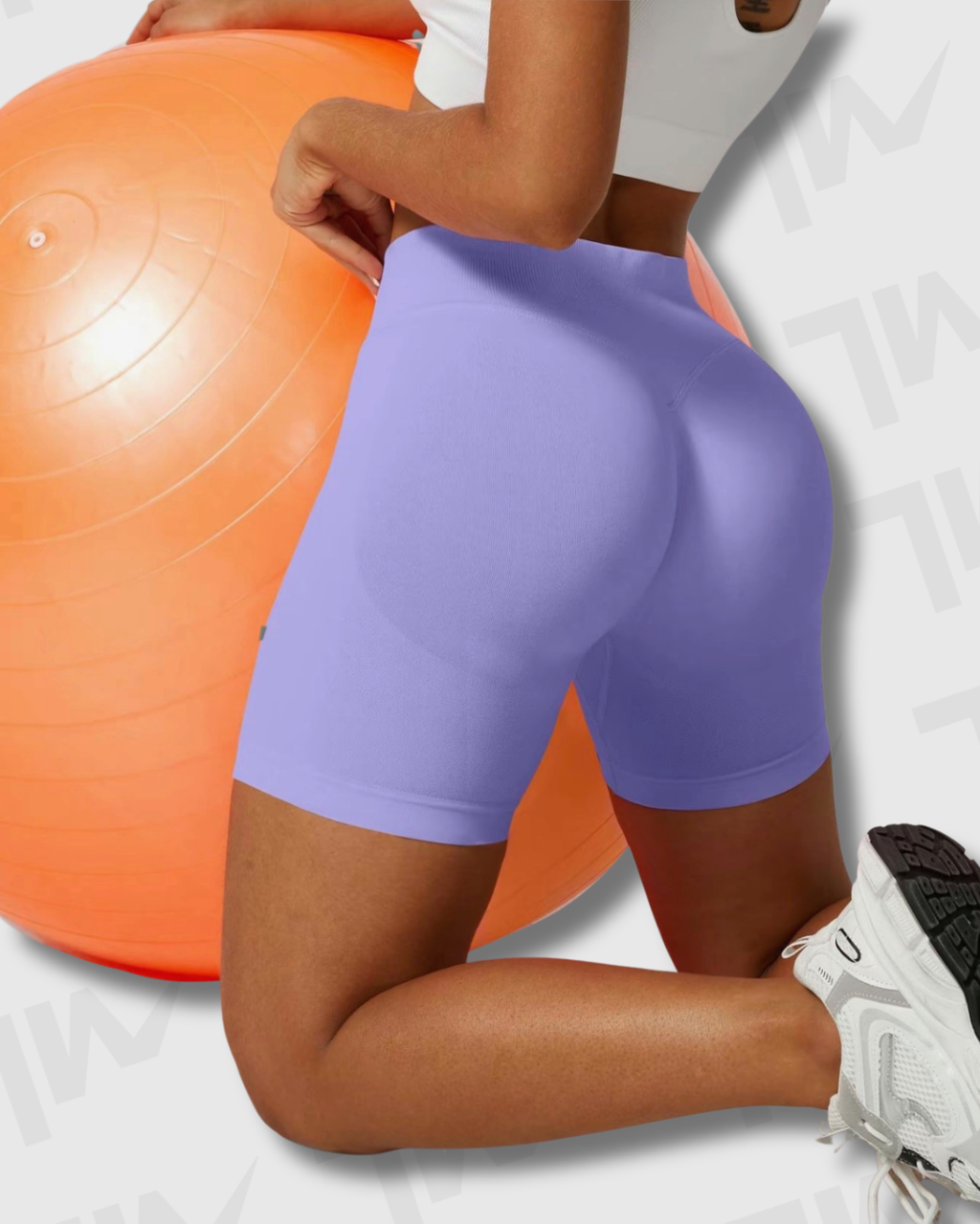 Short Yoga Seamless Lumora | Control de Abdomen y Efecto Scrunch