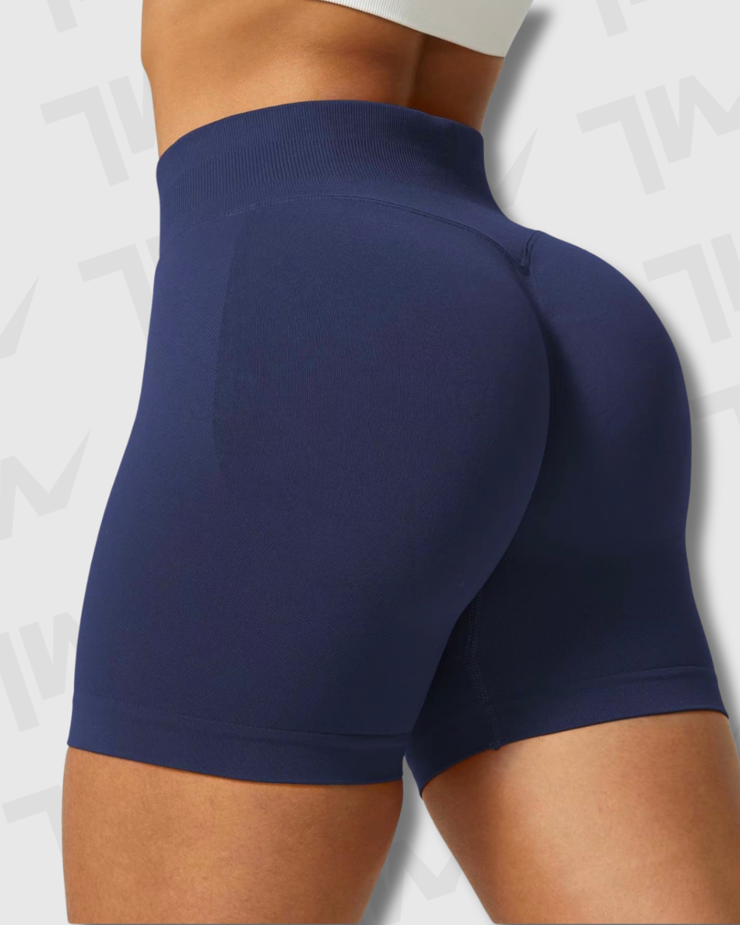 Short Yoga Seamless Lumora | Control de Abdomen y Efecto Scrunch