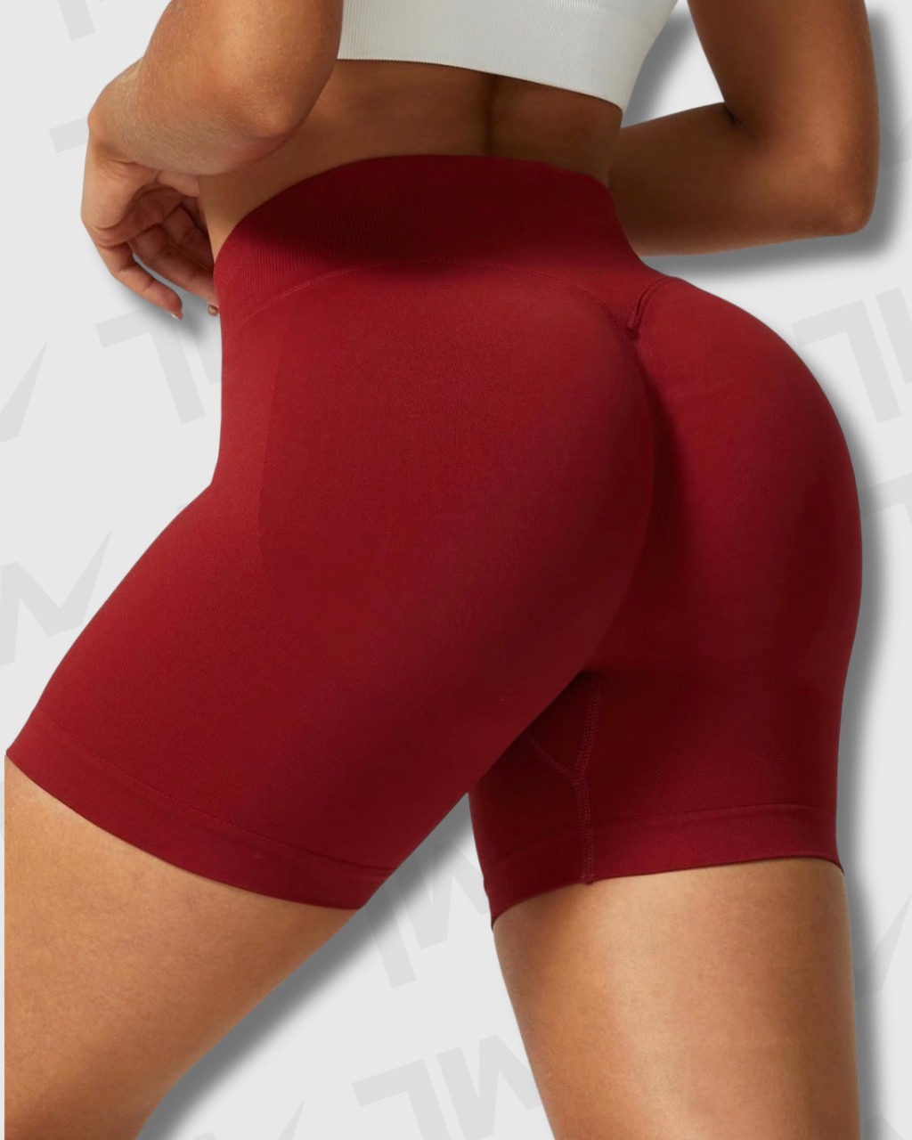 Short Yoga Seamless Lumora | Control de Abdomen y Efecto Scrunch