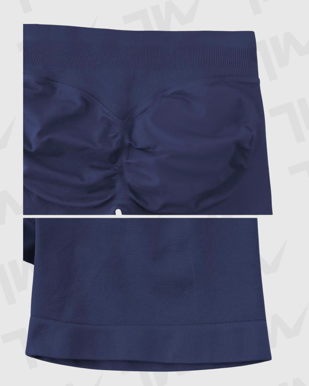 Short Yoga Seamless Lumora | Control de Abdomen y Efecto Scrunch