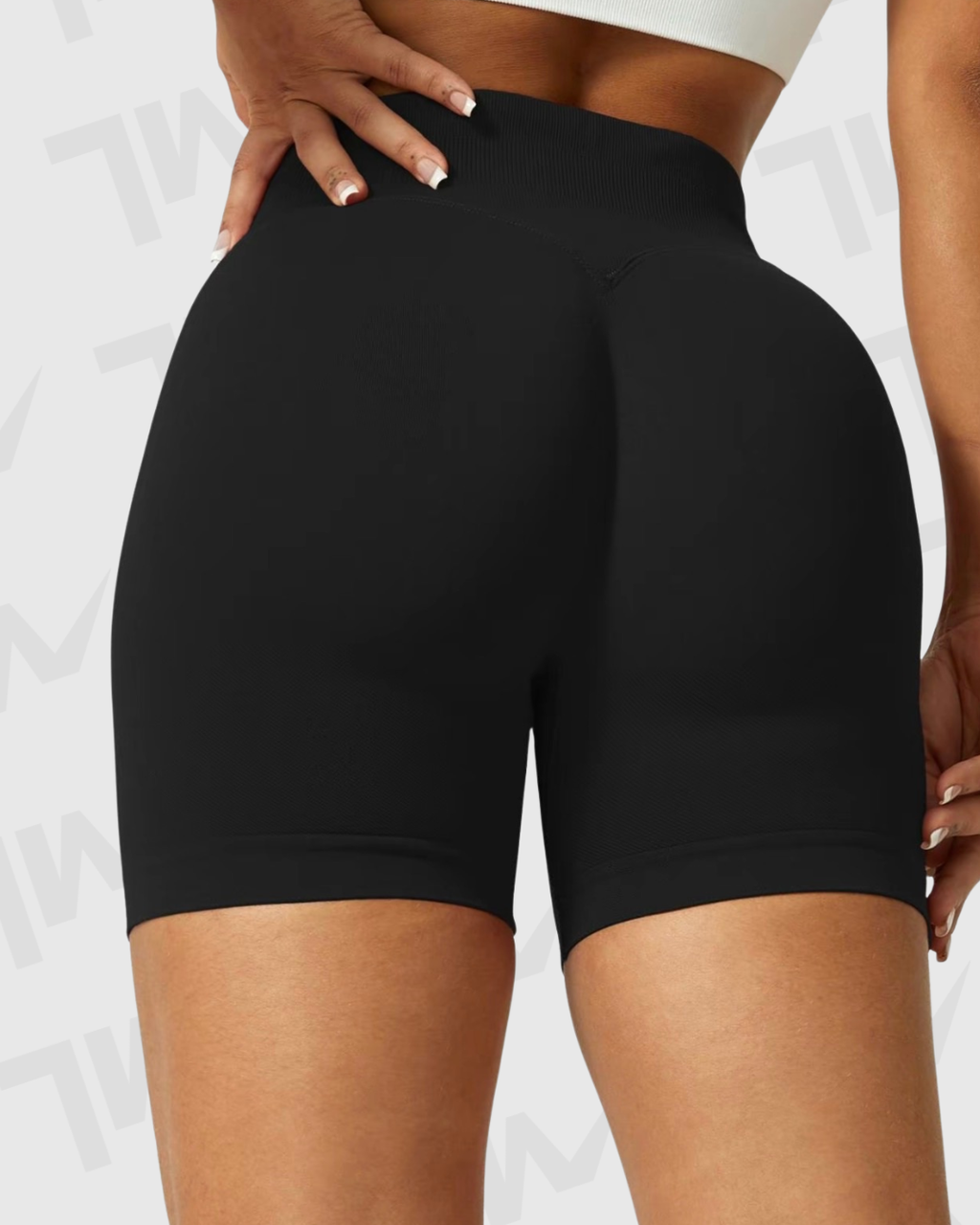 Short Yoga Seamless Lumora | Control de Abdomen y Efecto Scrunch