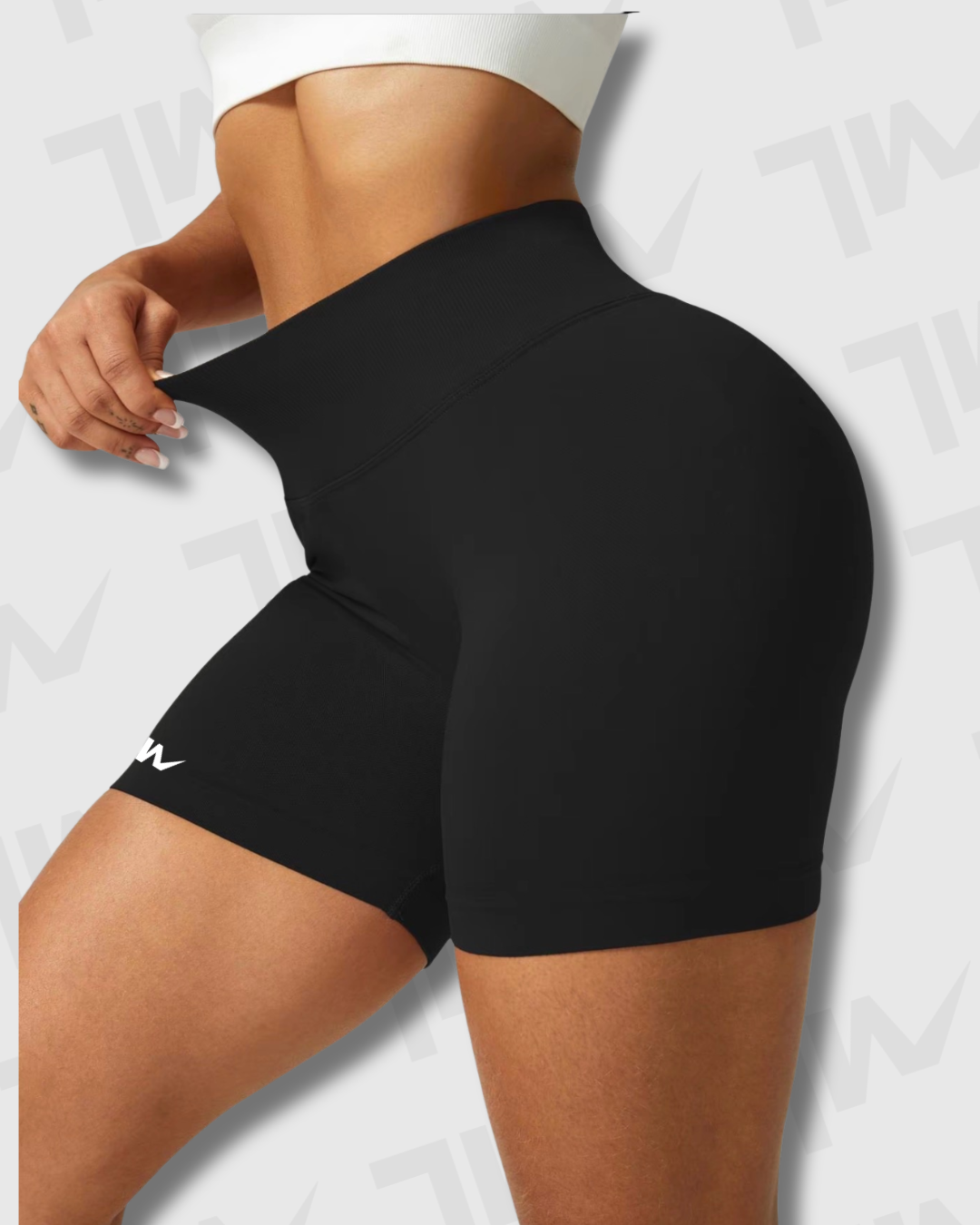 Short Yoga Seamless Lumora | Control de Abdomen y Efecto Scrunch