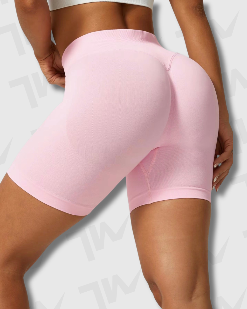 Short Yoga Seamless Lumora | Control de Abdomen y Efecto Scrunch