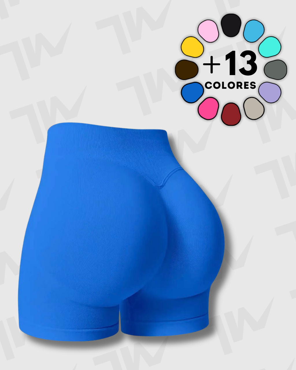 Short Yoga Seamless Lumora | Control de Abdomen y Efecto Scrunch