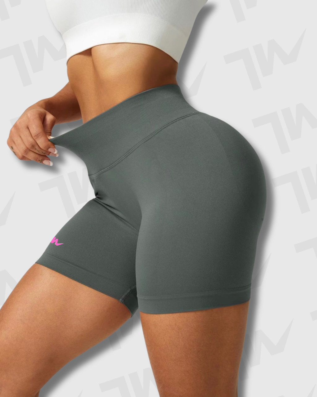 Short Yoga Seamless Lumora | Control de Abdomen y Efecto Scrunch