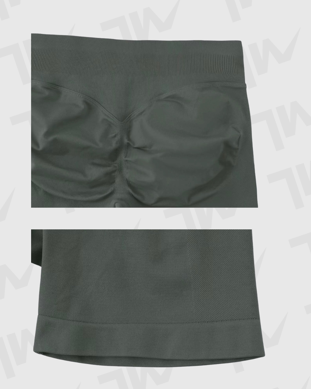 Short Yoga Seamless Lumora | Control de Abdomen y Efecto Scrunch
